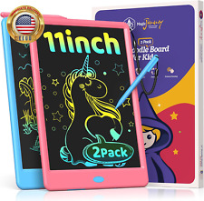 2 Pack 11 Inch LCD Writing Tablet Doodle Board, Colorful Electronic Drawing Pads picture
