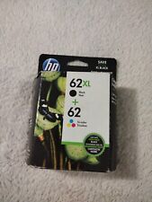 Genuine 2-Pack HP 62XL Black & 62 Tri-Color Ink Sealed Expires October 2018 NEW picture