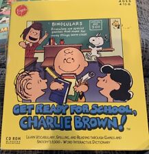 NEW In Box Vintage 1995 Get Ready For School Charlie Brown Educational PC CD Rom picture