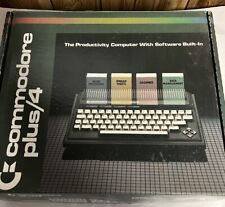 Vintage  1984 Commodore Plus 4 Computer Original Box W/Cords and manuals 🤩😎 picture