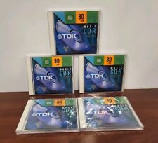 TDK  CD-R  80 MIN  700 MB  ALL-SPEED RECORDABLE   New Sealed Lot of 5  CERTIFIED picture