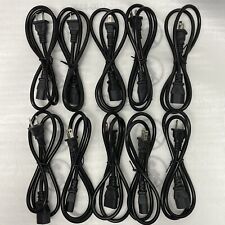 Lot of 10 three Prong Pin 3.3 ft AC Power Cord Cable for PC Xbox PS4 Computer picture
