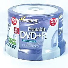 Memorex Printable DVD+R 16X 4.7 GB 120 min 49 Pack Open Box picture