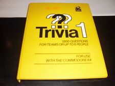 Trivia 1 C64 Commodore 64 disk computer software game Cymbal complete boxed 1983 picture