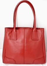 Buxton Large Red Faux Leather Laptop Computer Briefcase Bag Work Tote School picture
