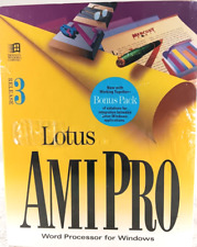 Lotus AMI PRO Release 3.0 for Windows 3.5” Floppy Disk Disks 1-8 NEW SEALED picture