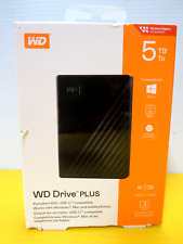 👍 Brand New Western Digital WD DRIVE PLUS 5TB PORTABLE HDD USB-C Windows Mac picture