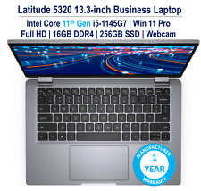 Dell Latitude 5320 13'' Laptop i5-1145G7 FHD 16GB 256GB W11P Webcam 1YR WRT picture
