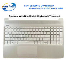 For HP 15S-DU 15-DW1081WM 15-DW1083WM 15-DW0083WM Palmrest Keyboard Touchpad US picture