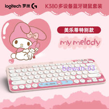 K380 Sanrio My Melody Kuromi Wireless Bluetooth 3.0 Keyboard Ipad Mouse Set New picture