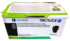 Lexmark 78C1UCE Cyan Ultra High Yield Contract Toner Cartridge New with Open Box picture