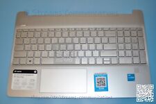 HP 15-DY 15-dy2131wm 15-dy2000 Laptop Silver Top Cover w/ Keyboard + F.P Reader picture