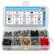 420PCS Computer Screws Standoffs Assortment Kit for Universal Motherboard SSD picture