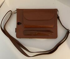 FYY Cross Body Messenger Satchel Bag tablet Leather 9 3/4