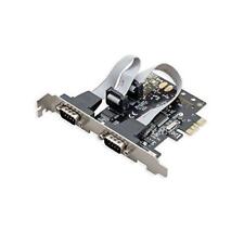 Dual Port Serial Industrial DB9 COM RS232 PCIe X1 Card for Desktop PC with Low picture