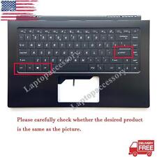 New Black 15.6in Upper Case Palmrest Backlit Keyboard For MSI Modern 15 MS-1551 picture