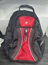 Swiss Gear Airflow Scan Smart Laptop Tablet Backpack Red And Black picture