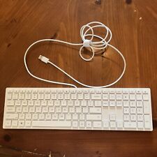HP Lifestyle Wired Keyboard + Mouse White Slim Low Profile M54851-001 picture