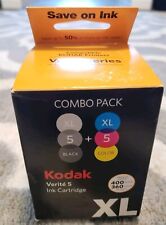 Kodak Verite 5 XL Combo Pack Ink Cartridge Black & Color XL Cartridge Open Box picture