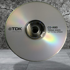 TDK Data Writable Burning CD-R 80 Min 700MB 48x Compatible 25 Pack picture