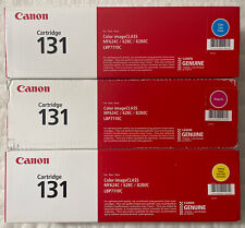 Canon 131 Cyan Magenta Yellow Toner Set 6270B004 OEM Sealed Retail Boxes 2392928 picture