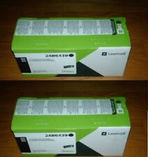 2 Genuine Factory Sealed Lexmark 24B6439 Extra Hi Yld  Toner MS410 MS510 MS610 picture