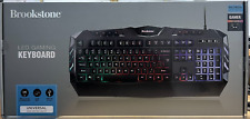 Brookstone USB Wired Gaming Keyboard with Multi-Color LED Backlit Keys picture