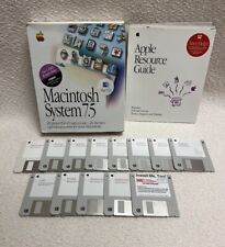 Vintage 1994 Macintosh System 7.5 Apple Floppy Disk Set W/ Manuals & Box picture