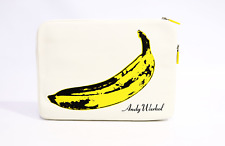 Incase | White Color Andy Warhol Padded Canvas Banana, Laptop Sleeve - 14