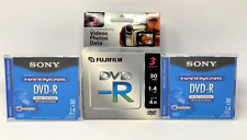 5x Handycam Mini DVD-R 30 min 1.4 Gb ( 2 Sony & 3 FujiFilm )Sealed New Unopened picture