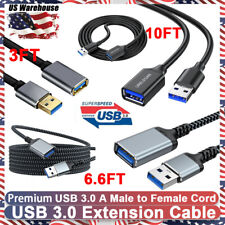 3/6.6/10FT USB 3.0 Extension Extender Cable Super Speed Type A Male to Female US picture