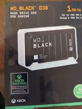WD D30 Game Drive for Xbox 1TB External USB Type C Portable SSD - Black New Seal picture