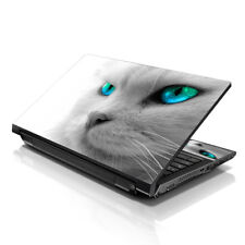 Laptop Skin Sticker Notebook Decal Cover Blue Eyed Cat for Dell HP Apple 17