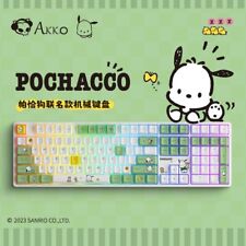 Akko x Pochacco 5108B Green RGB Mechanical Keyboard Hot Swap Tri Mode 108+10 Key picture