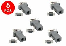 5 Pcs DB9 Male 9-Pin RS232 to RJ11 RJ12 6P6C Telephone Phone Line Adapter Lot picture
