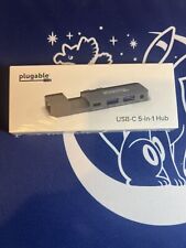 Plugable 5-in-1 USB Adapter Compatible with MacBook Pro, USB C Hub picture
