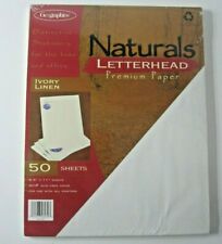 Geographics Naturals Ivory Linen Letterhead Paper 50 Sheets All Printer Use New picture