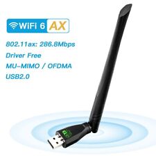 100pcs WiFi 6 Card USB 2.0 300Mbps 2.4Ghz 802.11ax USB Wireless Adapter Antennas picture