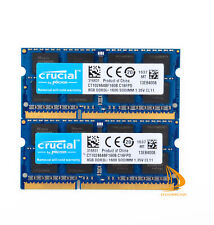 Crucial 16GB 2x 8GB 2Rx8 PC3L-12800S DDR3-1600Mhz SODIMM Laptop Memory RAM @DD picture