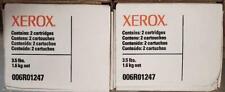 2 Genuine Factory Sealed Xerox 006R01247 Black Toner Cartridges Docucolor 500 picture