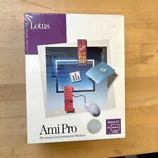 NOS Lotus Ami Pro Version 2.0 Amipro Word Processor / Vintage PC Windows 1991 picture