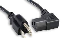 6FT 18Awg Right Angle Power Cord IEC320C13R to NEMA 5-15P picture