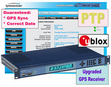 Symmetricom PTP SyncServer S350 UPGRADED ublox GPS NTP Network Time Server 10MHz picture