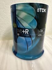 TDK DVD + R Recordable 1-16x 4.7GB 100 PACK Spindle SEALED NEW picture