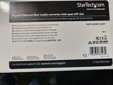 StarTech MCM1110SFP Gigabit Ethernet Fiber Media Converter W/ Open SFP Slot picture