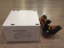 Brand New Lead Power WHITE 650w MAX ATX Power Supply 12cm-Fan 20+4Pin SATA PCIe picture