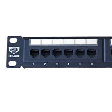 ValueLine Cat5e 24 Port Ethernet Patch Panel w/Wire management Bar RJ45 an RJ11 picture