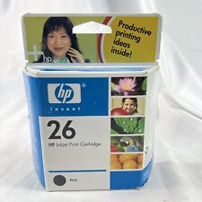 Genuine HP Inkjet 26 Black Ink Print Printer Cartridge Sealed  NEW - Expired -2 picture