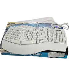 Fellowes Microban Ergonomic Wired PS/2 Keyboard KB-9938 New Open Box With CD picture