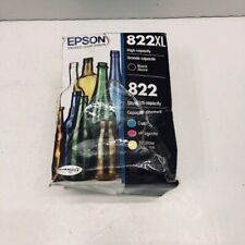 Epson 822XL Black & 822 Color Ink Cartridges 4-Pack Genuine - NEW/UGLY BOX picture